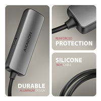 AXAGON RVC-HI8KPD, USB-C -> HDMI 2.1 redukce / adaptér, 8K/60Hz, 4K/144Hz, HDR10+, PD100W