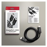 AXAGON RVD-HI20C2, DisplayPort -> HDMI 2.0b redukce / kabel 1.8m, 4K/60Hz
