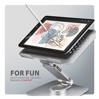 AXAGON STND-LR, hliníkový stojan pro notebooky 10" - 17" s nastavitelnou výškou, úhlem a 360° rotací