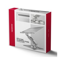 AXAGON STND-LR, hliníkový stojan pro notebooky 10" - 17" s nastavitelnou výškou, úhlem a 360° rotací