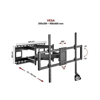 Super pevný držák TV Fiber Novelty MEGA120