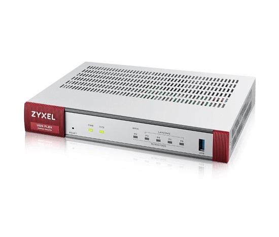Zyxel USG FLEX 50 HP, 5 Gigabit user-definable ports, 1*1G PoE+, 1*USB with 1 YR Gold Security Pack