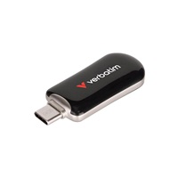 VERBATIM Flash Disk 64GB Plectra USB-C 3.0, černá
