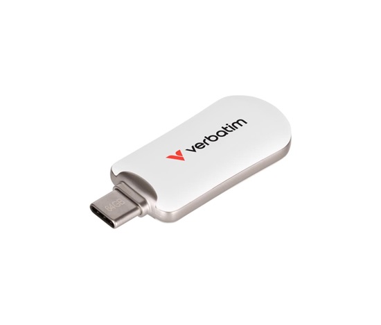 VERBATIM Flash Disk 512GB Plectra USB-C 3.0, bílá