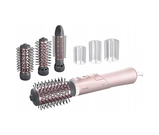 Philips BHA735/00 horkovzdušný kartáč, ionizace, keramicko-turmalínový povrch, ThermoProtect, 4 nástavce