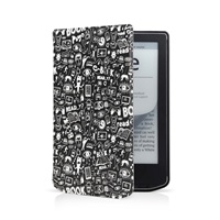 CONNECT IT Pouzdro na čtečku knih PocketBook 629, 634, Doodle černá