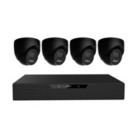 iGET N85P4 HOME NVR PoE recorder + 4x black camera, 3K+ (5 MPx) resolution, set