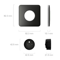 Ajax  SoloCover (smart) - Samostatný kryt zásuvky, olivová