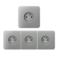 Ajax  SideCover (smart) - Boční kryt zásuvky, horizontální, mlhová