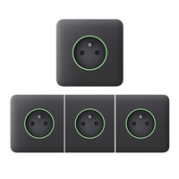 Ajax  SideCover (smart) - Boční kryt zásuvky, horizontální, grafitová