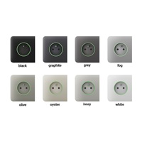 Ajax  SideCover (smart) - Boční kryt zásuvky, horizontální, černá