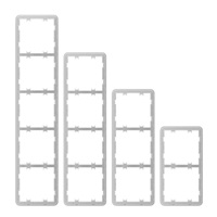 Ajax  Frame (5 seats) vertical - Pětinásobný rámeček, vertikální instalace