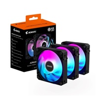 GIGABYTE ventilátor AORUS EZ CHAIN FAN 3-PACK, 3x120mm, černá