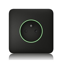 Ajax  SoloCover (smart) - Samostatný kryt zásuvky, černá