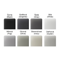 Ajax  SideButton (1-gang) vertical - Boční tlačítko, vertikální instalace, černá