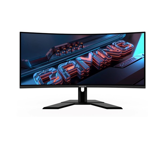 GIGABYTE LCD - 34" Gaming monitor G34WQCP, Prohnutý VA1500R, 3440x1440 WQHD, 180Hz, 4000:1, 350cd/m2, 1ms, 2xHDMI, 1xDP