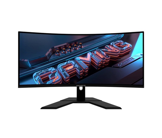 GIGABYTE LCD - 34" Gaming monitor GS34WQC, Prohnutý VA1500R, 3440x1440 WQHD, 120Hz, 4000:1, 300cd/m2, 1ms, 2xHDMI, 1xDP