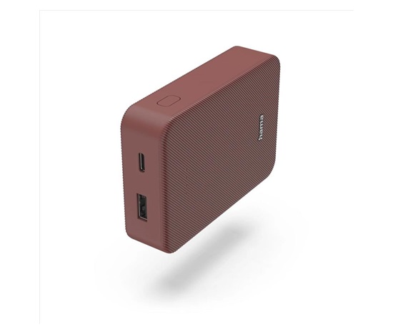 Hama Colour 10, powerbanka 10000 mAh, 3 A, výstup: USB-C, USB-A, červená