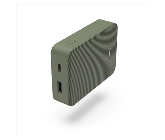 Hama Colour 10, powerbanka 10000 mAh, 3 A, výstup: USB-C, USB-A, zelená