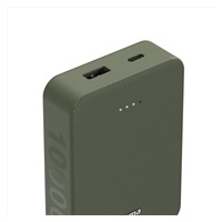 Hama Colour 10, powerbanka 10000 mAh, 3 A, výstup: USB-C, USB-A, zelená