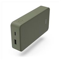 Hama Colour 20, powerbanka 20000 mAh, 3 A, výstup: USB-C, USB-A, zelená