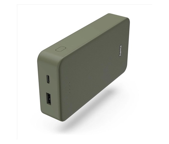 Hama Colour 20, powerbanka 20000 mAh, 3 A, výstup: USB-C, USB-A, zelená