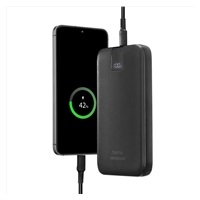 Hama PD 10 powerbanka, 10000 mAh, PD, Qualcomm, 3 výstupy: 2x USB-C, 1x USB-A, LED displej