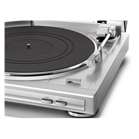 BAZAR - Denon DP-29F plně automatický gramofon, řemínkový pohon, zabudovaný MM předzesilovač stříbrný - Rozbaleno