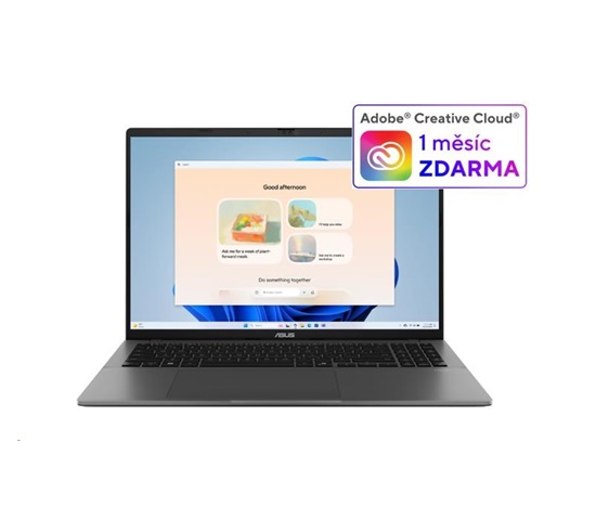 ASUS NTB Vivobook S16 (S3607CA-RP005W), Ultra 7 255H, 16" 1920 x 1200, 16GB, 1TB SSD, Intel, W11 Home, Matte Gray