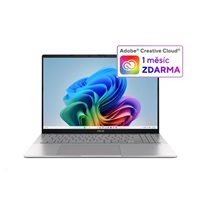 ASUS NTB Vivobook S16 (S3607QA-PL004W), QS X1 26 100, 16" 2560x1600, 16GB, 512GB, QAdreno, W11 Home, Silver