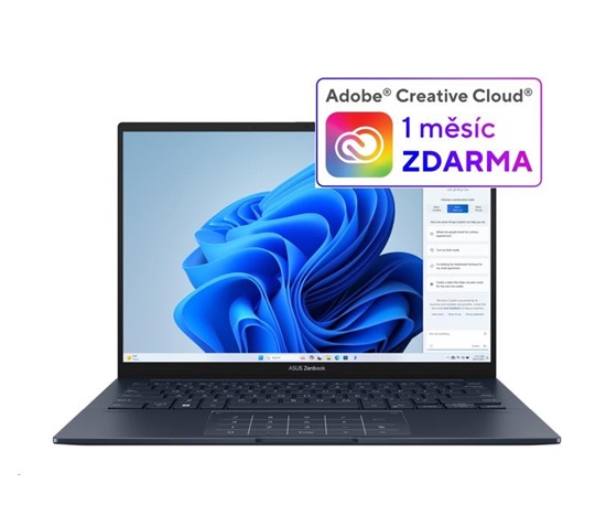 ASUS NTB Zenbook 14 OLED (UX3405CA-OLED232X), Ultra 9-285H, 14" 1920 x 1200, 32GB, 1TB SSD, Intel Arc, W11 Pro, Blue