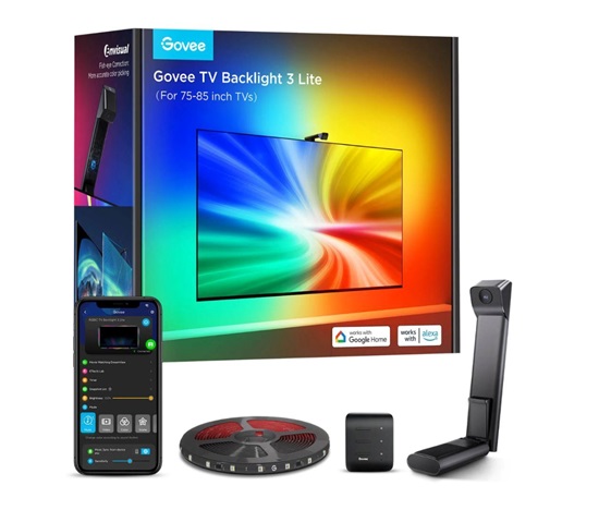 BAZAR - Govee TV Backlight 3 Lite TV 75-85" SMART LED podsvícení RGBIC - Poškozený obal (Komplet)
