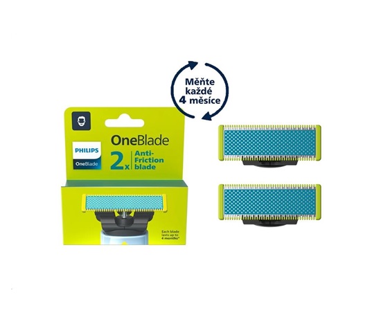 Philips OneBlade QP225/50 náhradní břit, 2 kusy, anti-friction
