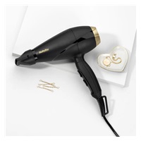 Babyliss 6704E fén na vlasy, 2000 W, studený vzduch, 2 rychlosti, 3 teploty, černá