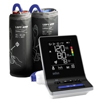 Braun ExactFit 3 pažní tlakoměr, velký a přehledný displej, dvě manžety