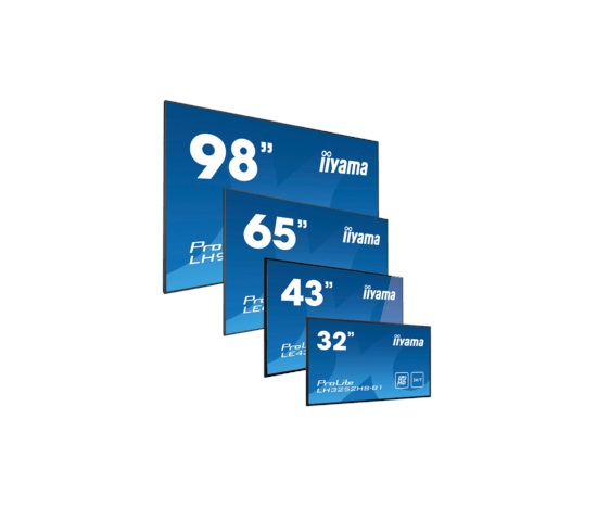 iiyama ProLite LFDs, Full HD, USB, RS232, Ethernet, kit (RS232), black