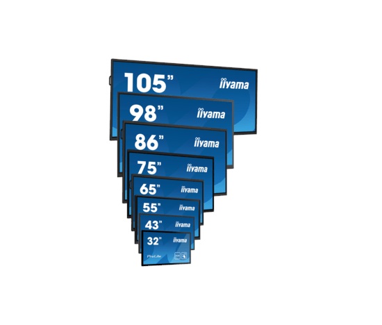 iiyama ProLite TF5539AS-B1AG, 24/7, 138.6cm (54.6''), Projected Capacitive, 4K, USB, RS232, Ethernet, Android, kit (USB)