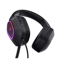 TRUST Herní sluchátka GXT 416 ZIROX, LED, USB, 3.5mm Jack, černá