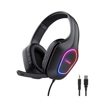 TRUST Herní sluchátka GXT 416 ZIROX, LED, USB, 3.5mm Jack, černá