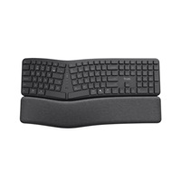 TRUST klávesnice Keyra, Ergonomická, Bezdrátová, US, černá