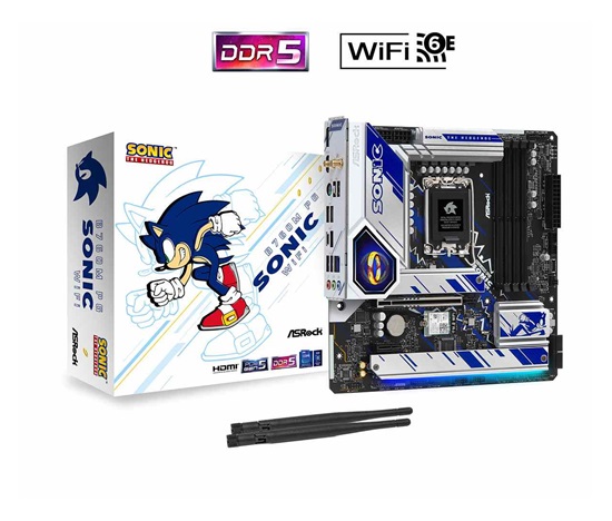 BAZAR - ASRock MB Sc LGA1700 B760M PG SONIC WIFI, Intel B760, 4xDDR5, 1xDP, 1xHDMI, WI-FI, mATX - Po opravě (Bez příšluš