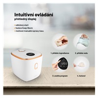 Lauben Multifunction Rice Cooker 1200WR Rose Gold Edition - rýžovar - Poškozený obal (Komplet)