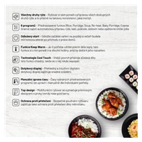 Lauben Multifunction Rice Cooker 1200WR Rose Gold Edition - rýžovar - Poškozený obal (Komplet)