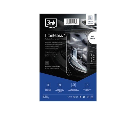 3mk All-Safe - AIO fólie TitanGlass Dry Fitting Phone, 5 ks