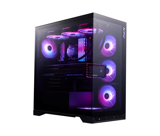 BAZAR - ADATA XPG case INVADER X BTF Mid-Tower, bez zdroje, 5x 120mm Fan, Černá, poškozený obal