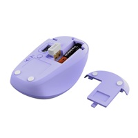 TRUST Myš YVI+, Bezdrátová, Eco, fialová