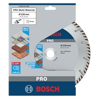 Bosch diamantový řezací kotouč PRO Multi Material, 230 × 22,23 mm