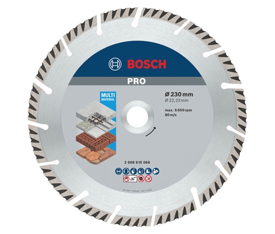Bosch diamantový řezací kotouč PRO Multi Material, 230 × 22,23 mm, 10 ks