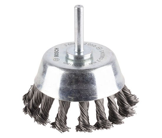 Bosch hrncový kartáč PRO Metal heavy, rovná stopka, 65 × 0,5 mm
