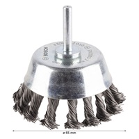 Bosch hrncový kartáč PRO Metal heavy, rovná stopka, 65 × 0,5 mm